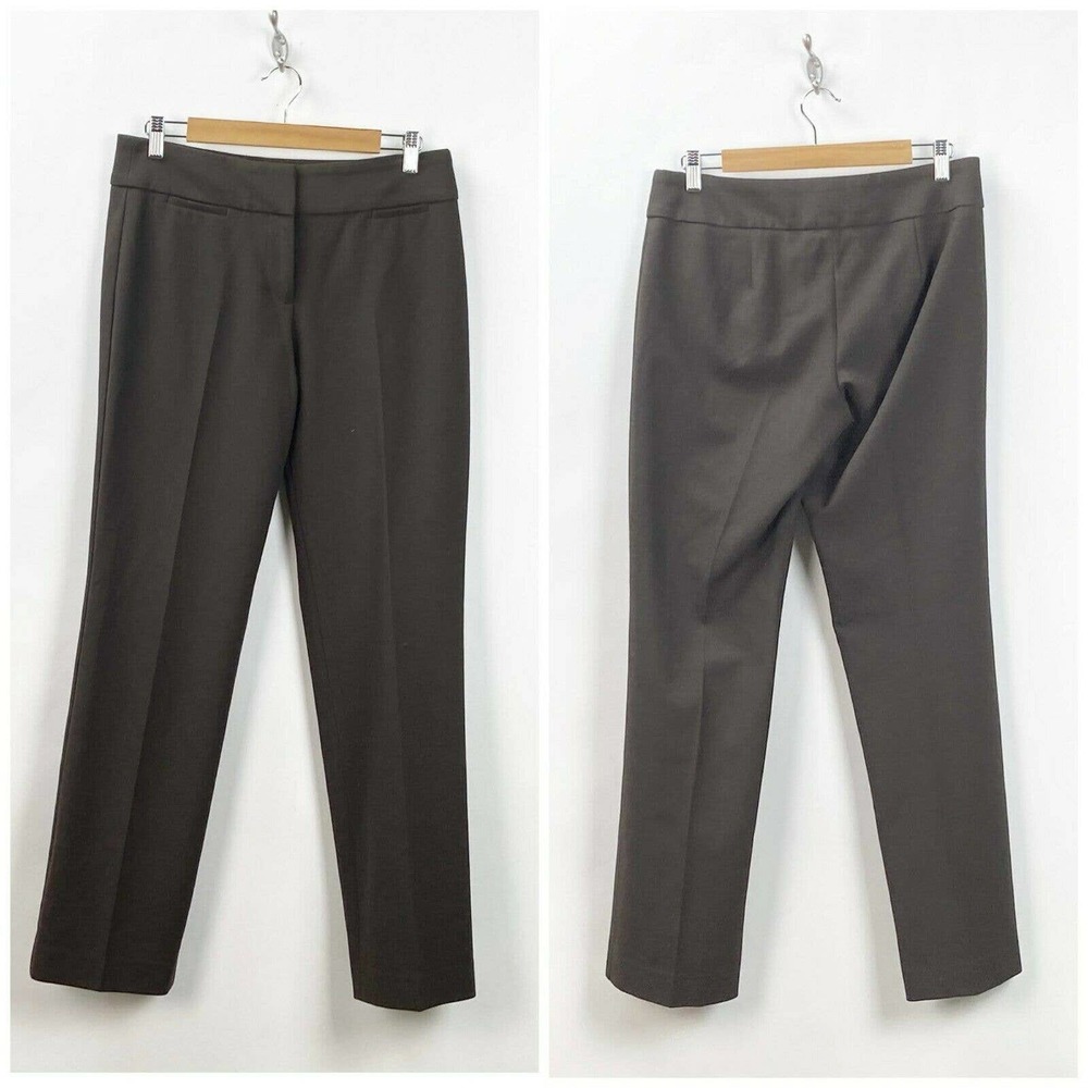 Talbots Bi-stretch Brown Straight Leg Pants - size 6